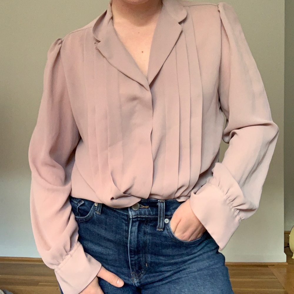 Vintage Pleated Blouse